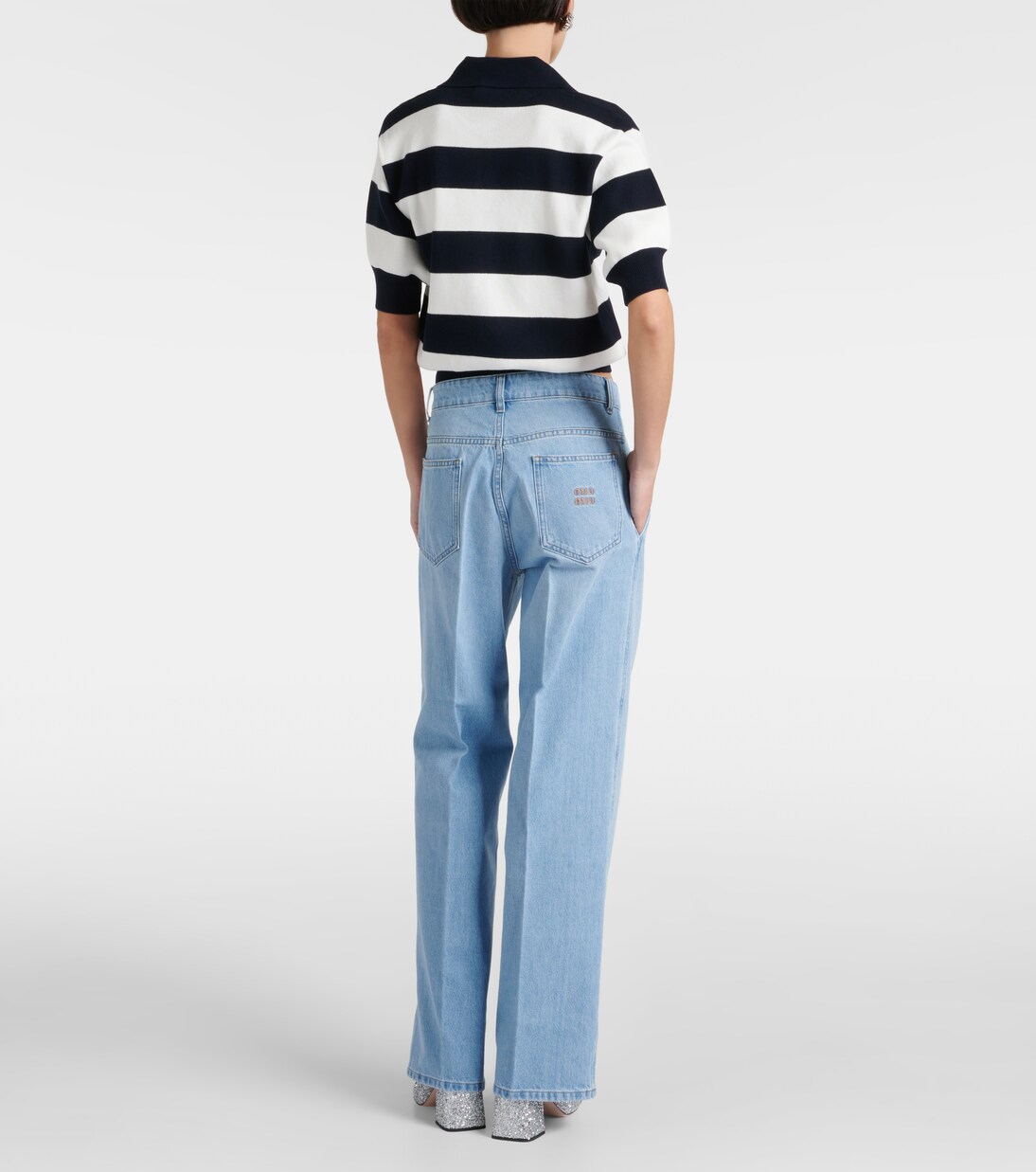 Low-Rise Wide-Leg Jeans | Miu Miu