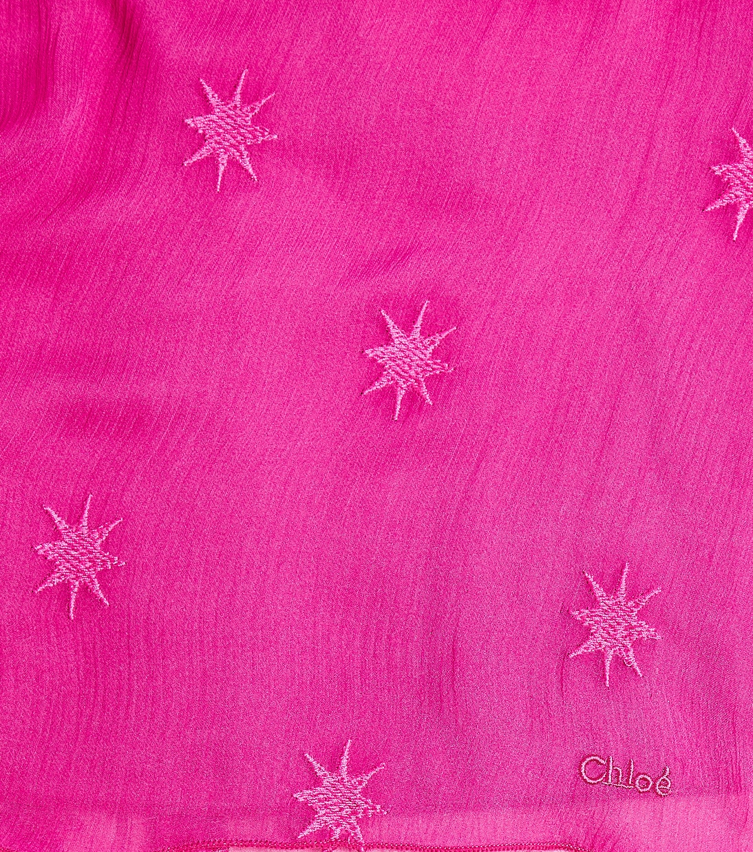 Bébé – Robe en soie à manches courtes | Chloé Kids