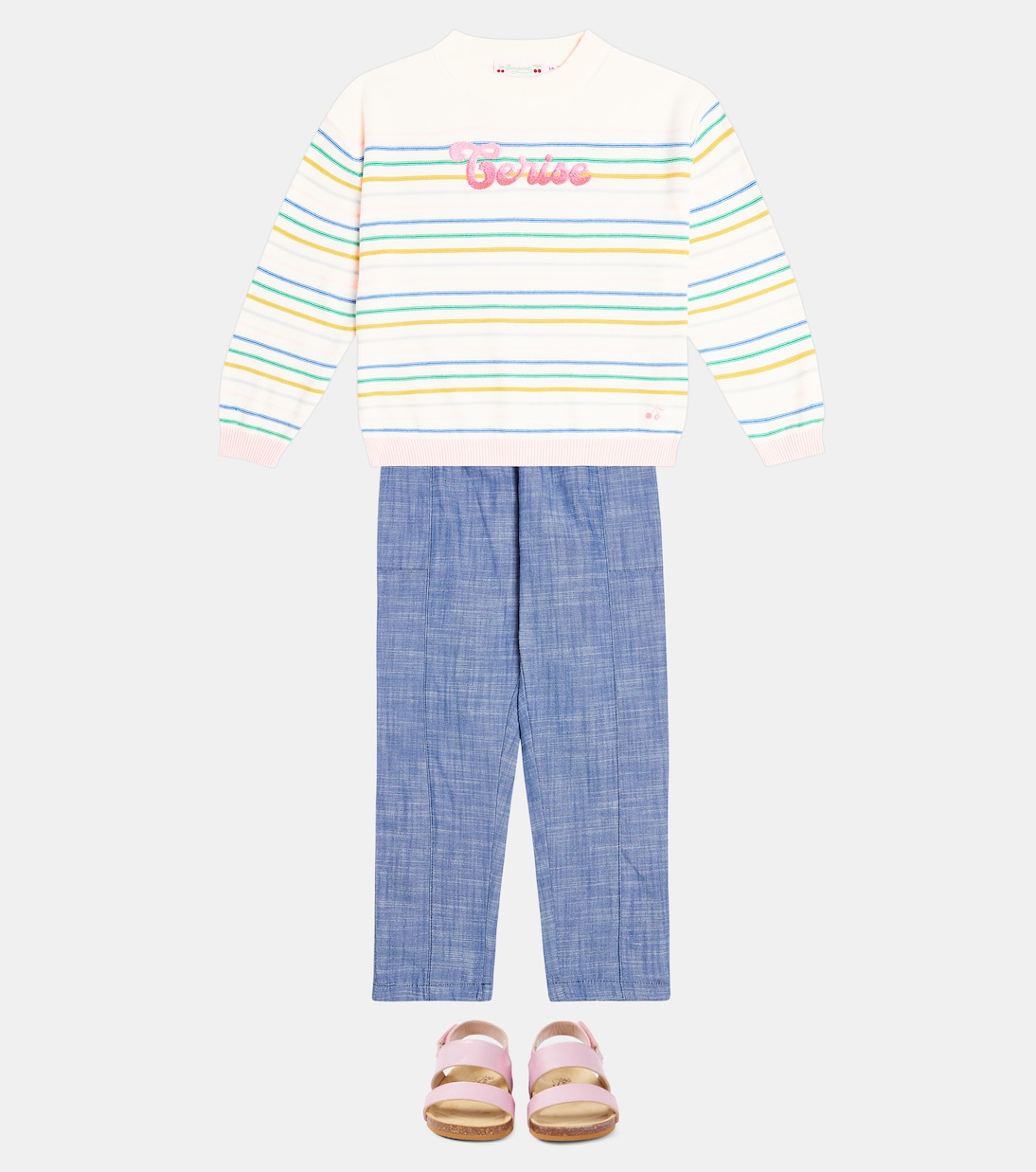 Anumati striped cotton and wool sweater | Bonpoint