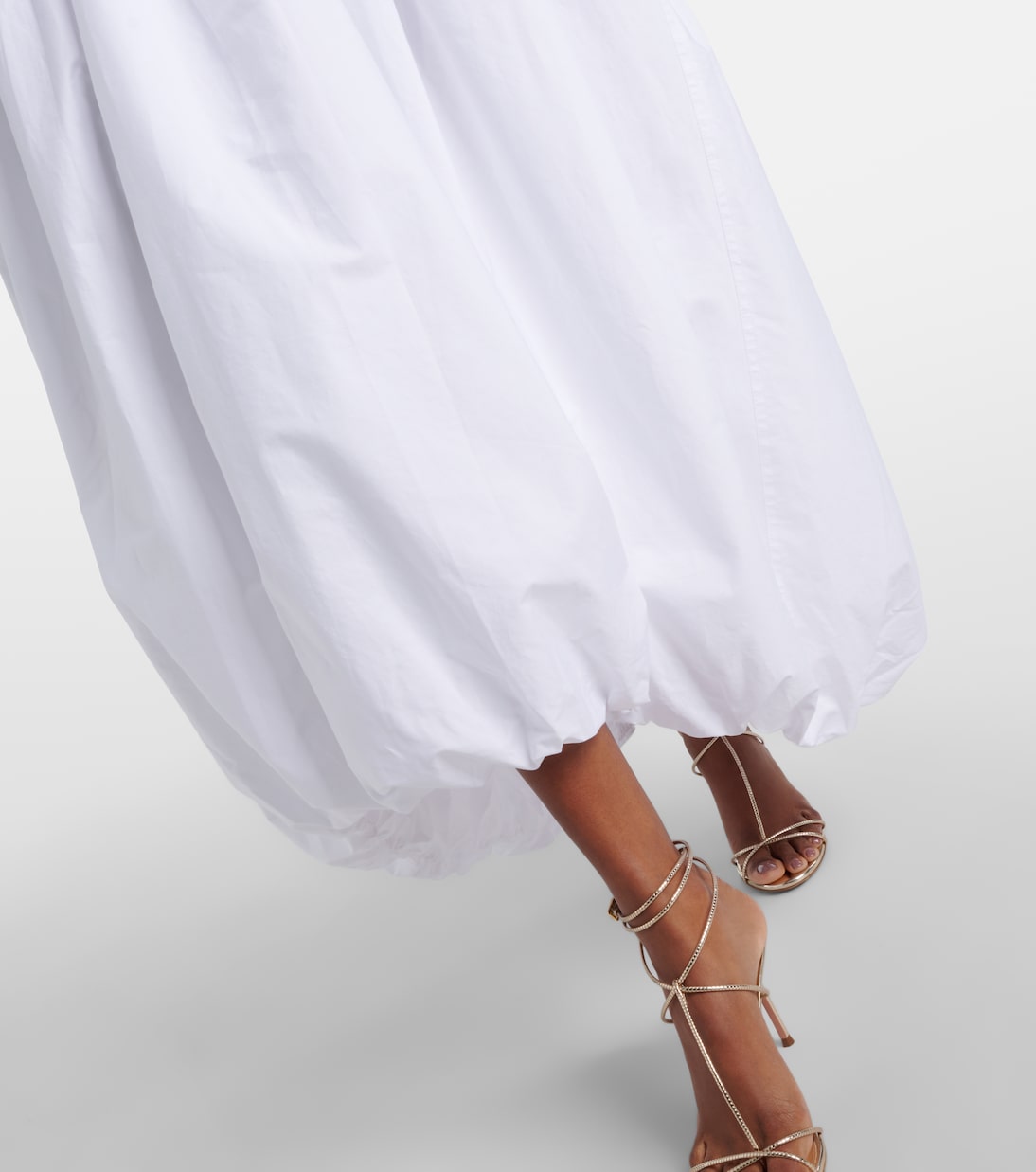 Robe midi Pfeiffer en coton et lin mélangé | Simkhai