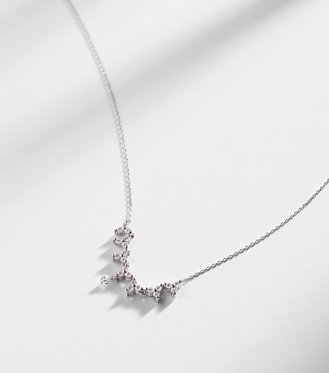 Collar de oro blanco de 18 ct con diamantes | Persée