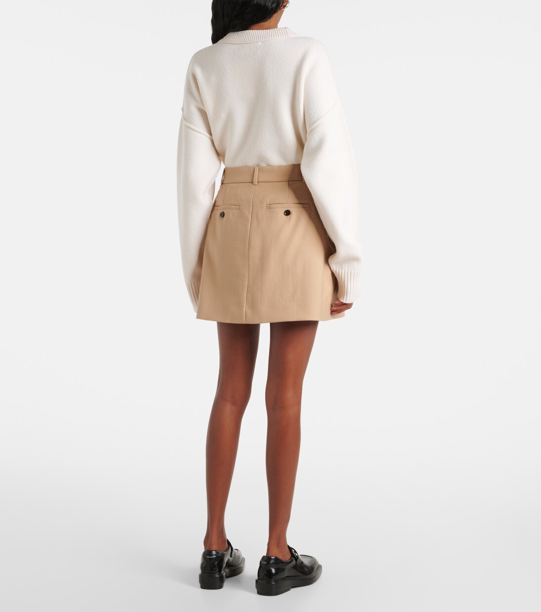 Minirock aus Woll-Gabardine | Ami Paris