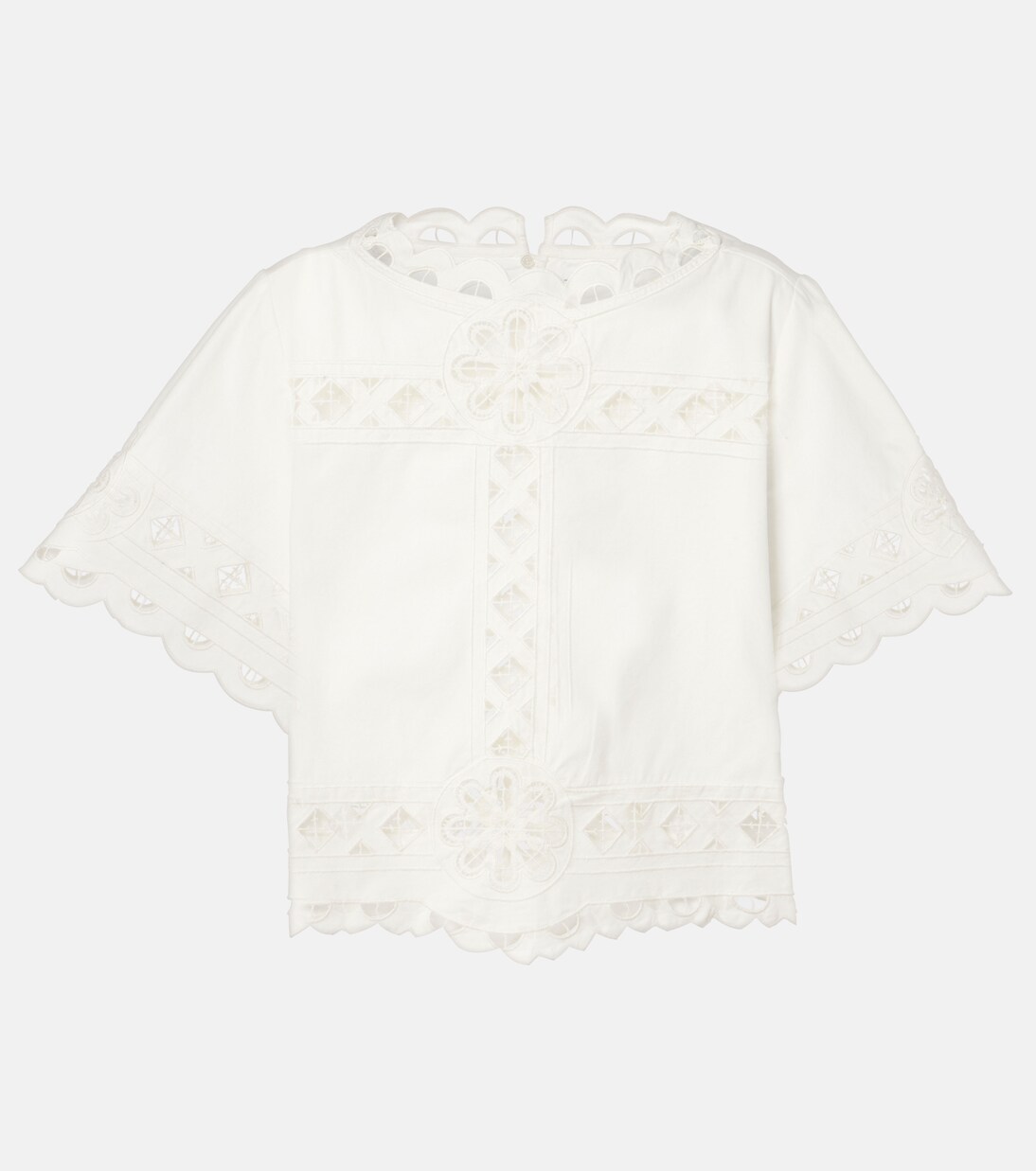 Besticktes Cropped-Top Parissa aus Baumwolle | Isabel Marant