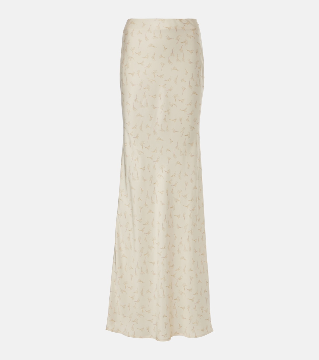 Bedruckter Maxirock aus Satin | Rotate