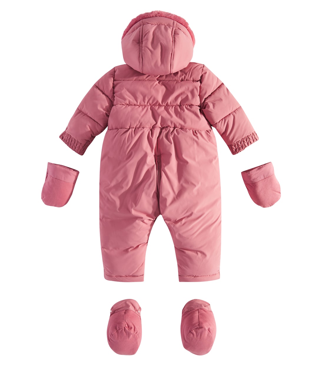 Baby faux fur-trimmed snowsuit | Tartine et Chocolat