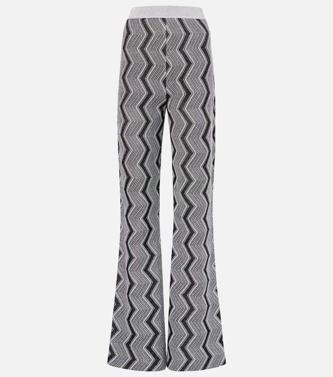 Zig Zag lamé wide-leg pants | Missoni