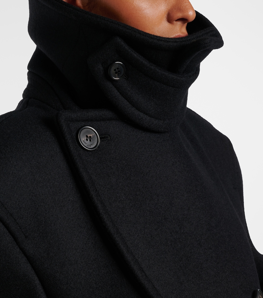 Caban oversize en laine vierge | Saint Laurent