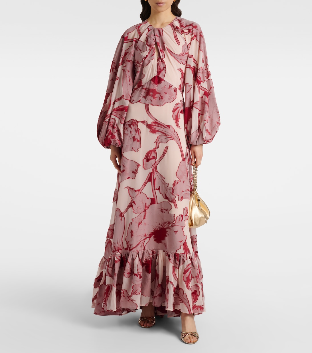 Eve-Ning floral silk-blend gown | La DoubleJ