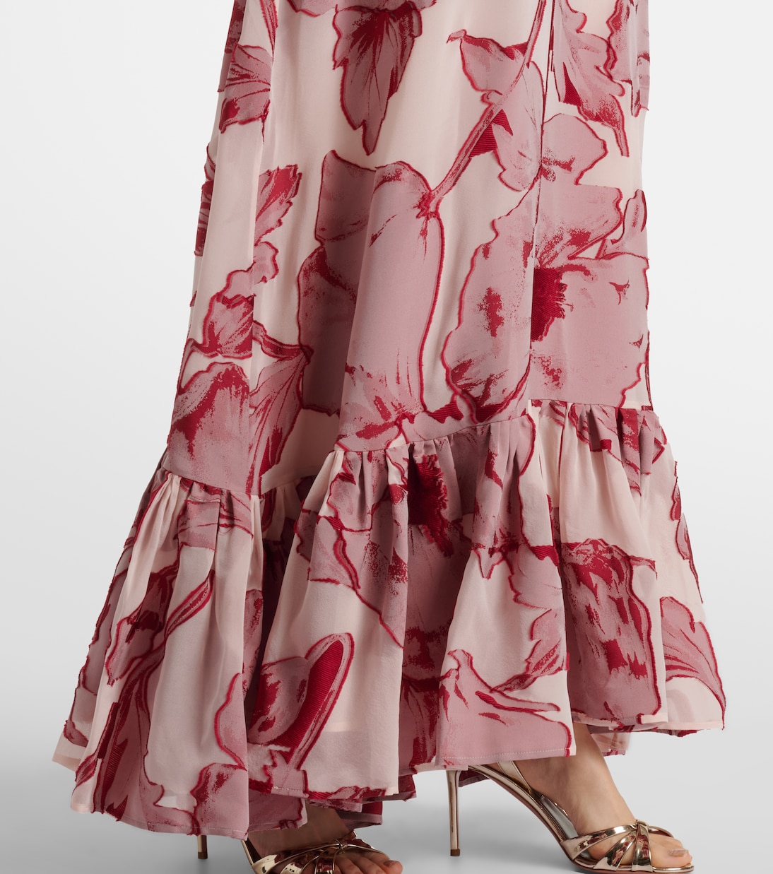 Eve-Ning floral silk-blend gown | La DoubleJ