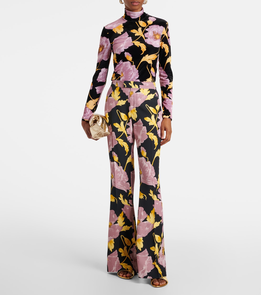 Saturday Night printed bootcut pants | La DoubleJ