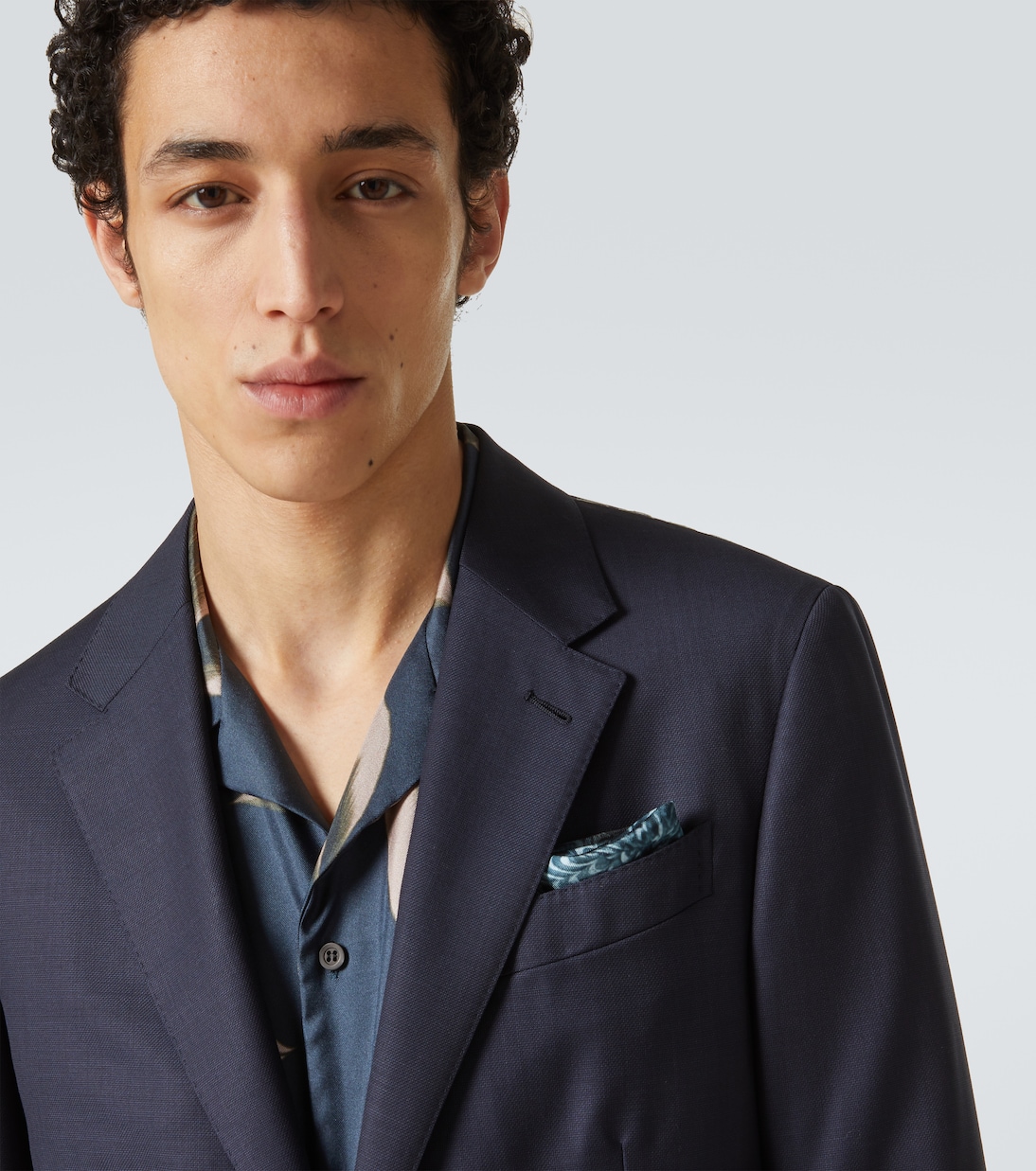 Fazzoletto da taschino in seta stampata | Dries Van Noten