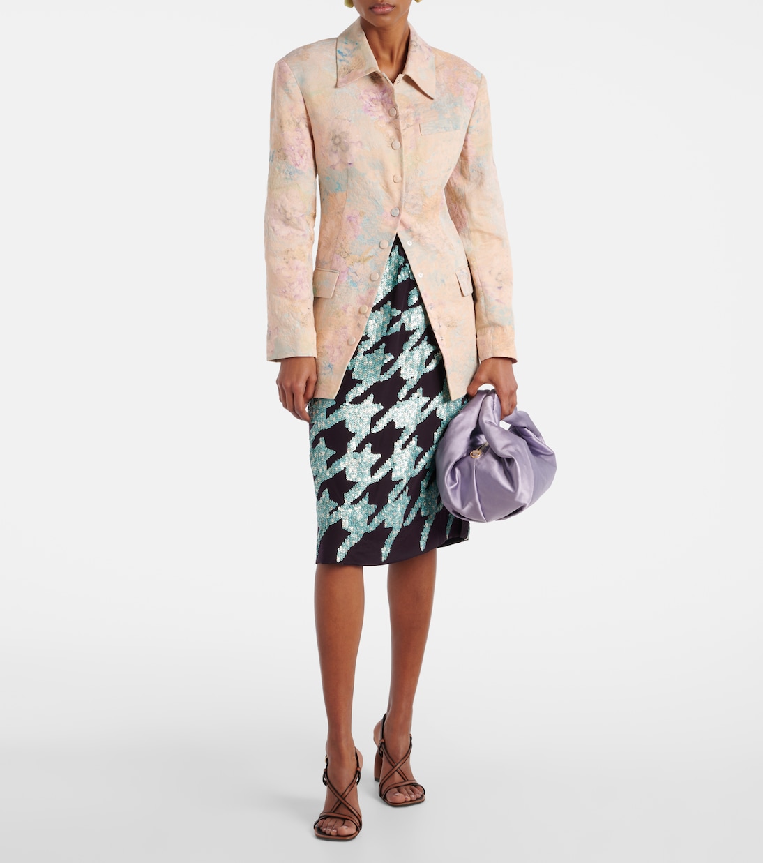 Borsa Twist in raso | Dries Van Noten