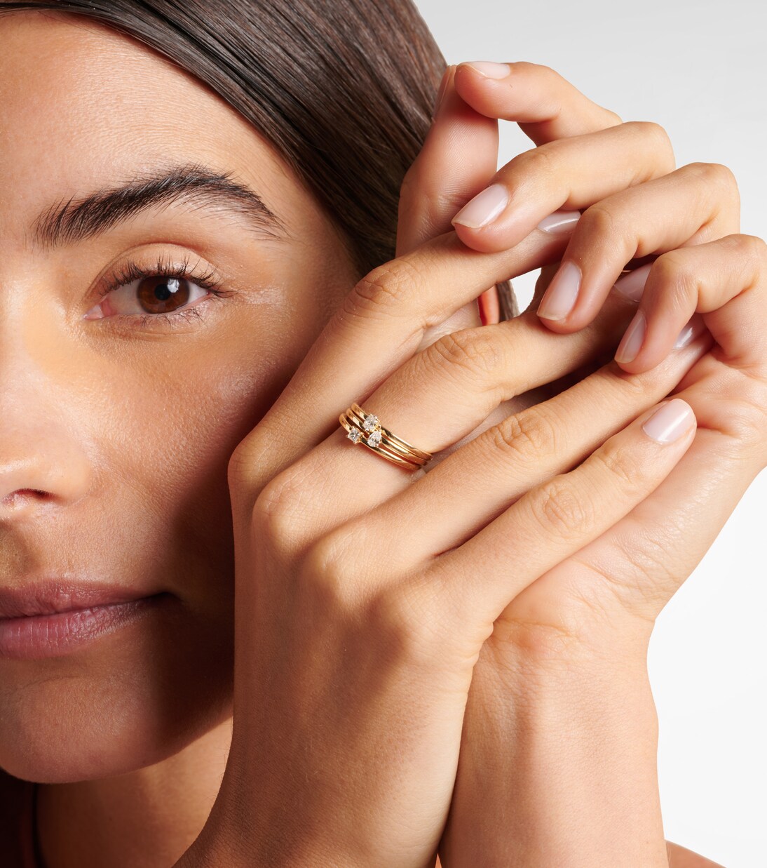 14kt gold ring with diamonds | Stone and Strand