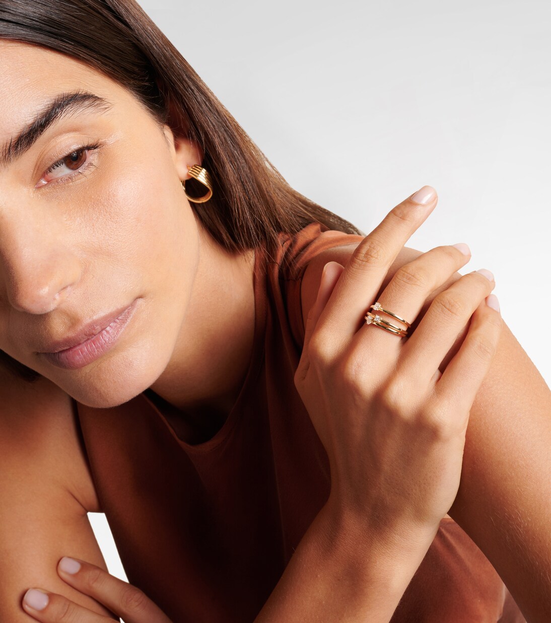 14kt gold ring with diamonds | Stone and Strand