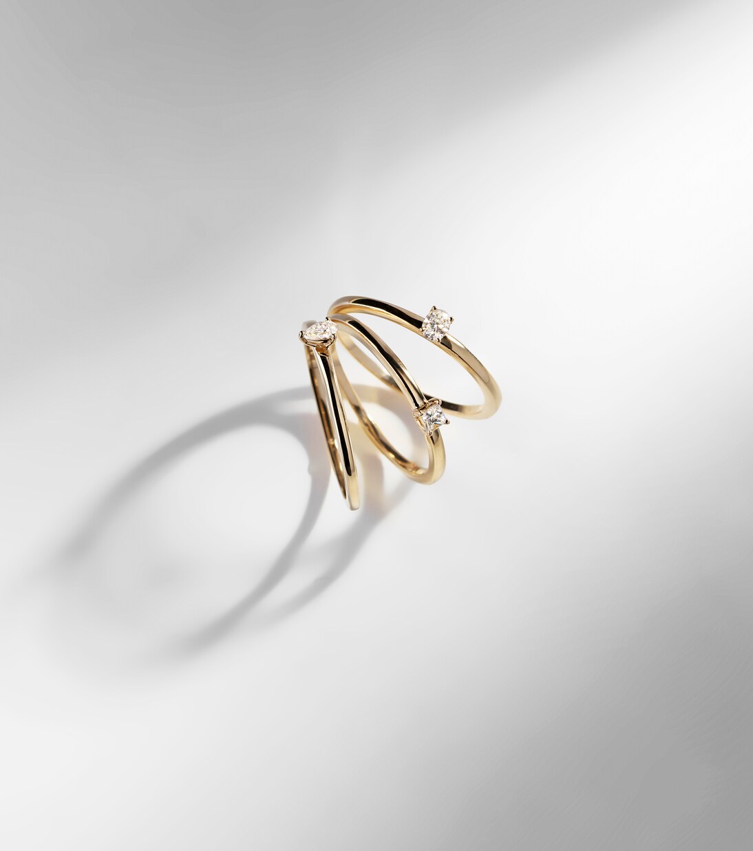 14kt gold ring with diamonds | Stone and Strand