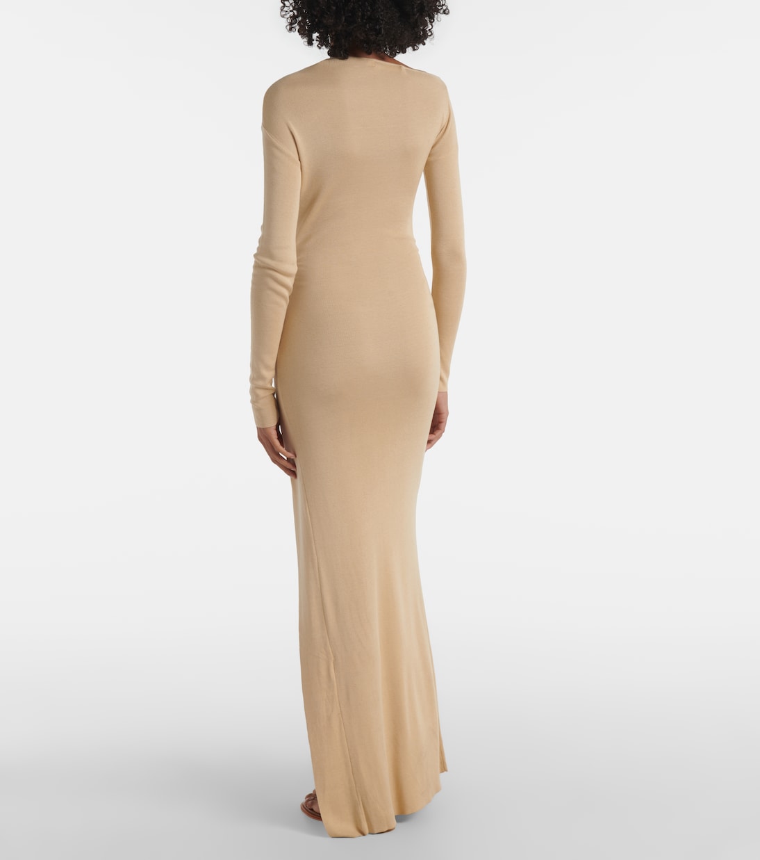 Robe longue Ciro en soie mélangée | Aya Muse