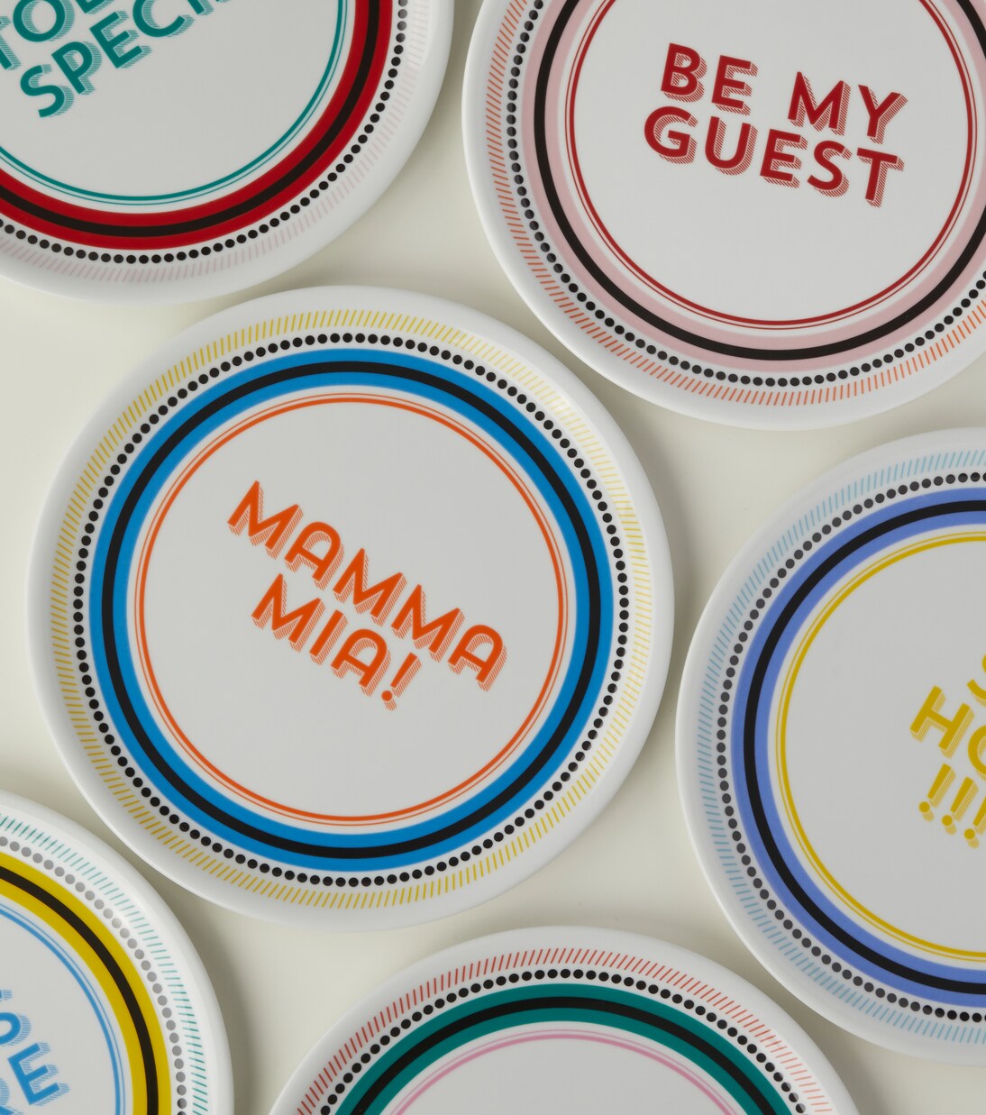 Set of 6 porcelain pizza plates | Bitossi