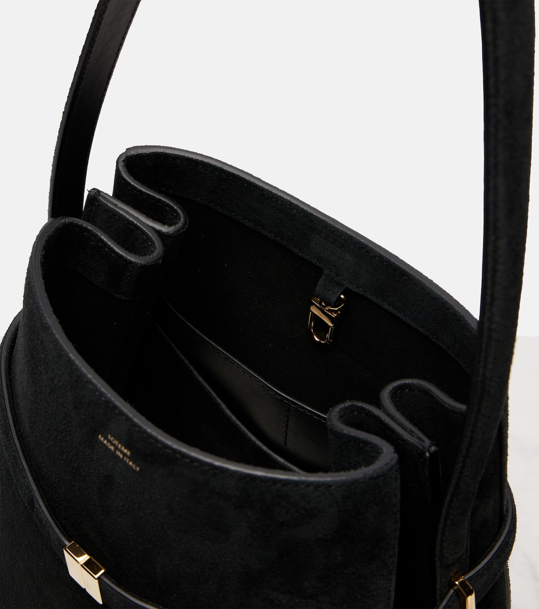 스웨이드 버킷 백 | Toteme