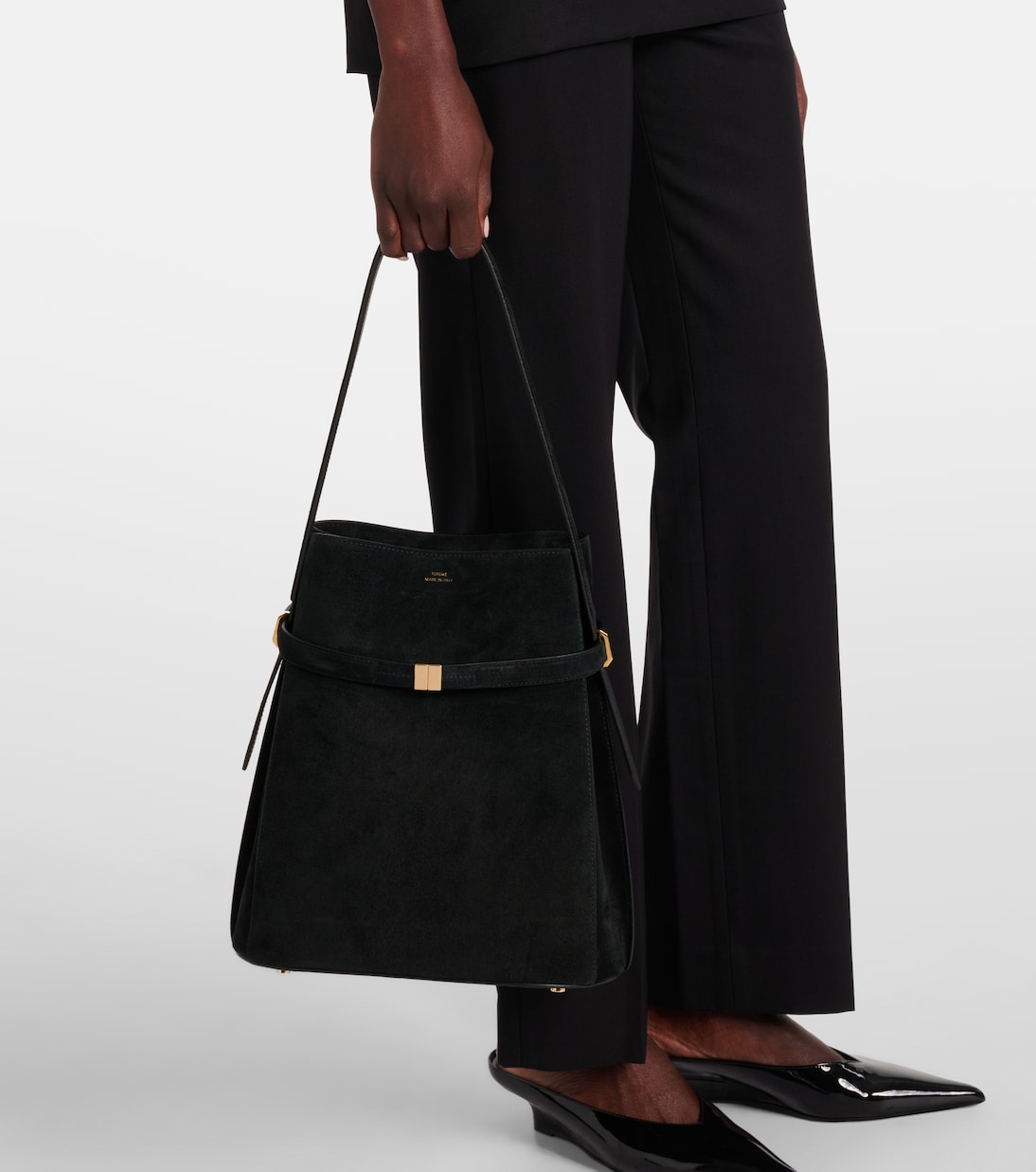 스웨이드 버킷 백 | Toteme