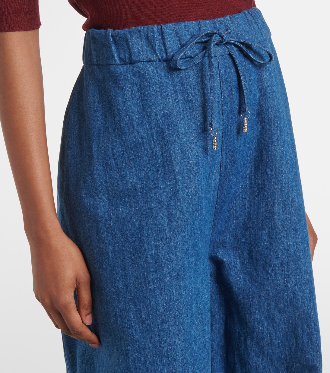 Pantalon ample Gelos à taille haute en coton et lin | Gabriela Hearst