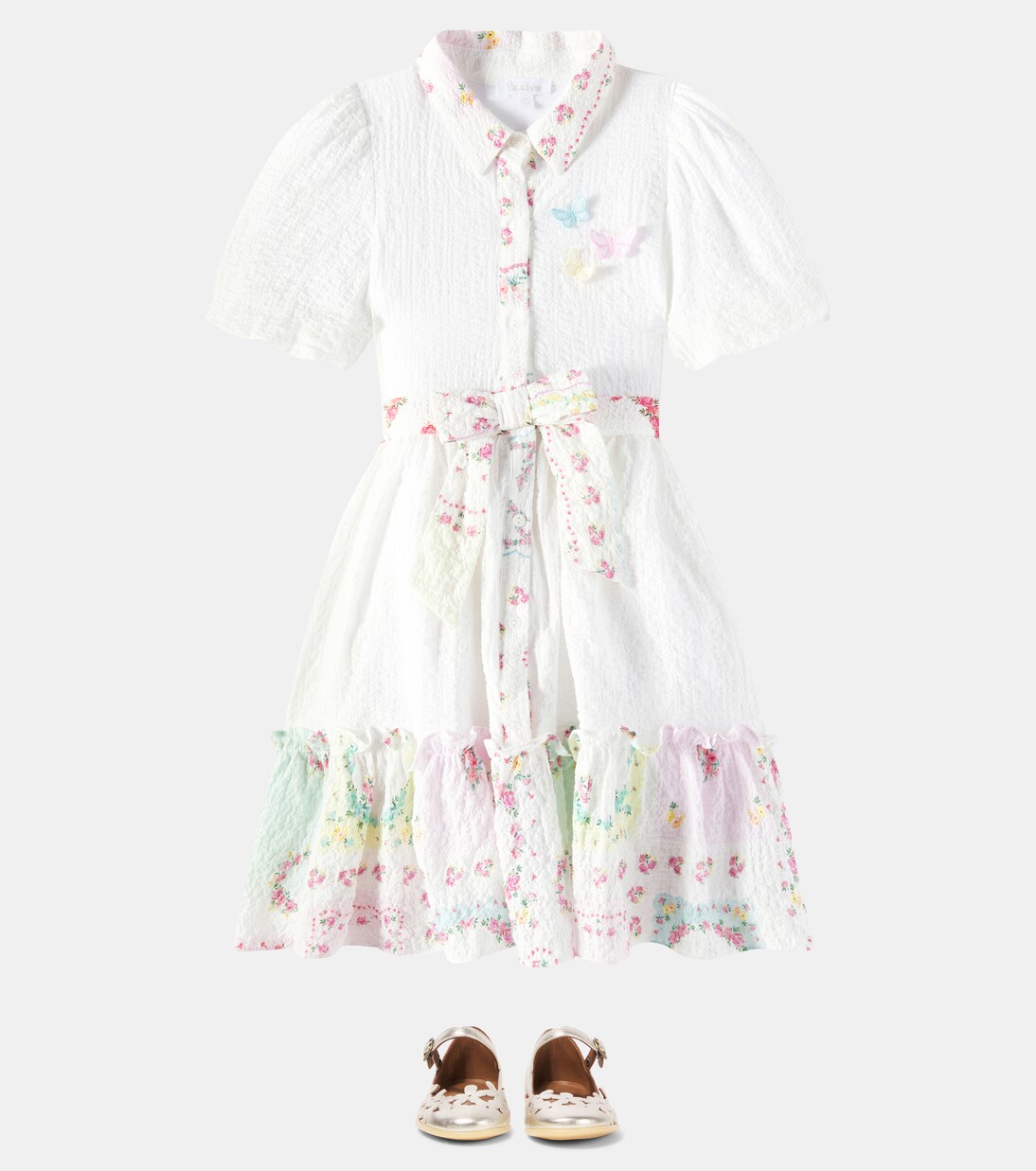 Laminato leather ballet flats | PèPè