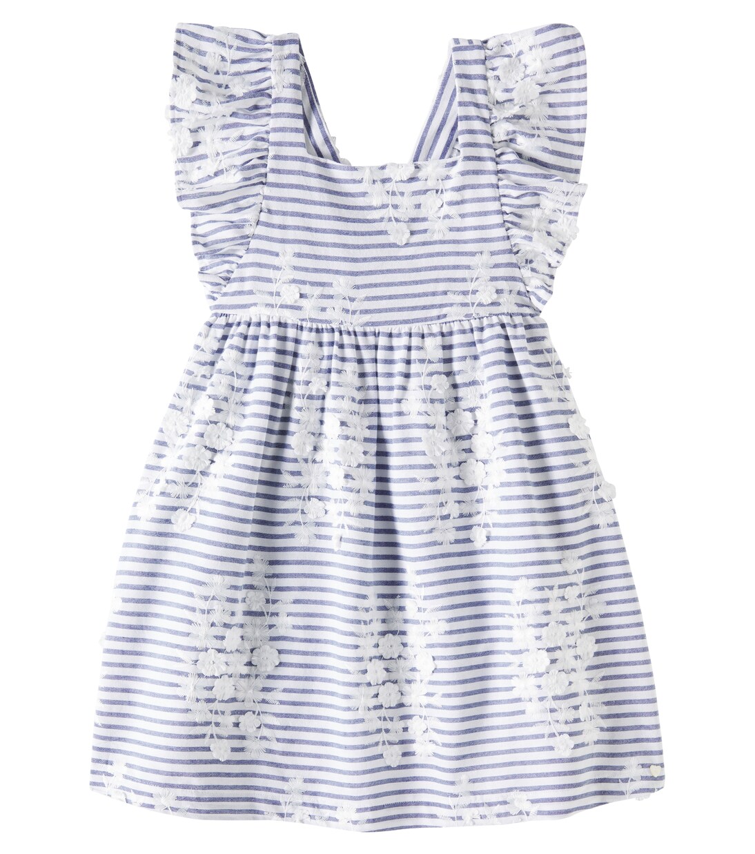 Striped embroidered cotton-blend dress | Tartine et Chocolat