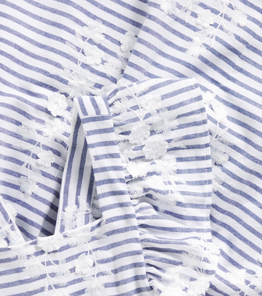Striped embroidered cotton-blend dress | Tartine et Chocolat