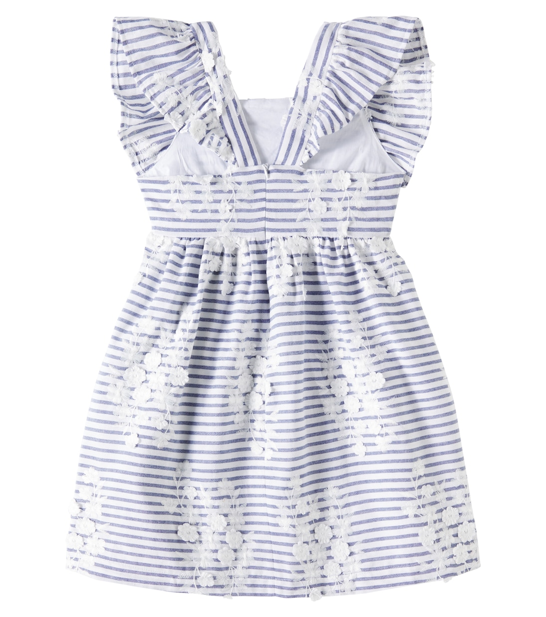 Striped embroidered cotton-blend dress | Tartine et Chocolat