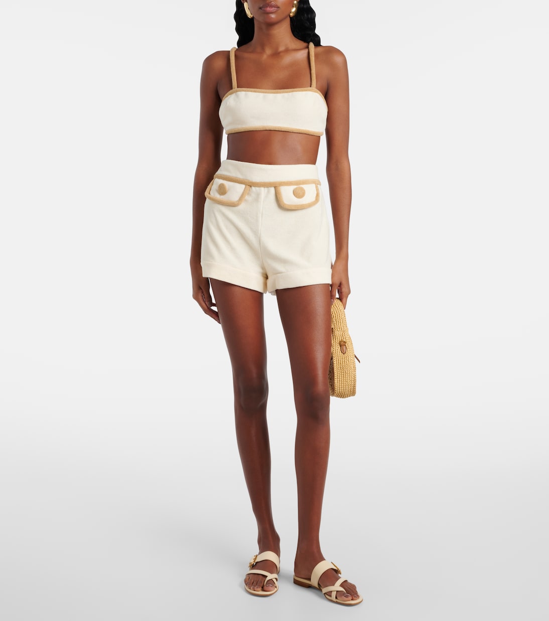 Shorts aus Frottee | Adriana Degreas