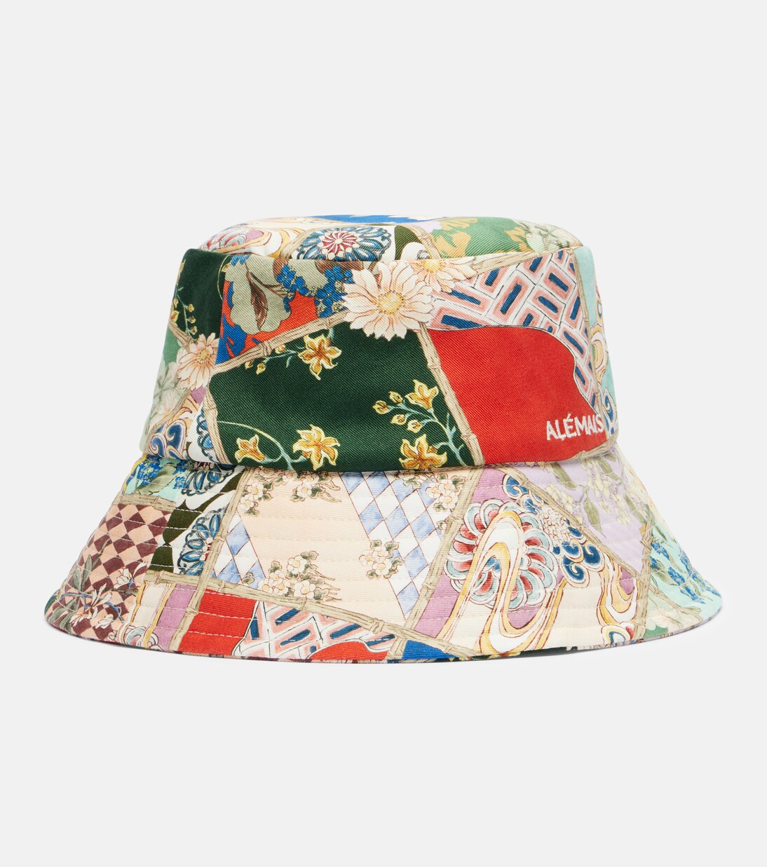 Bianca floral cotton drill bucket hat | Alémais