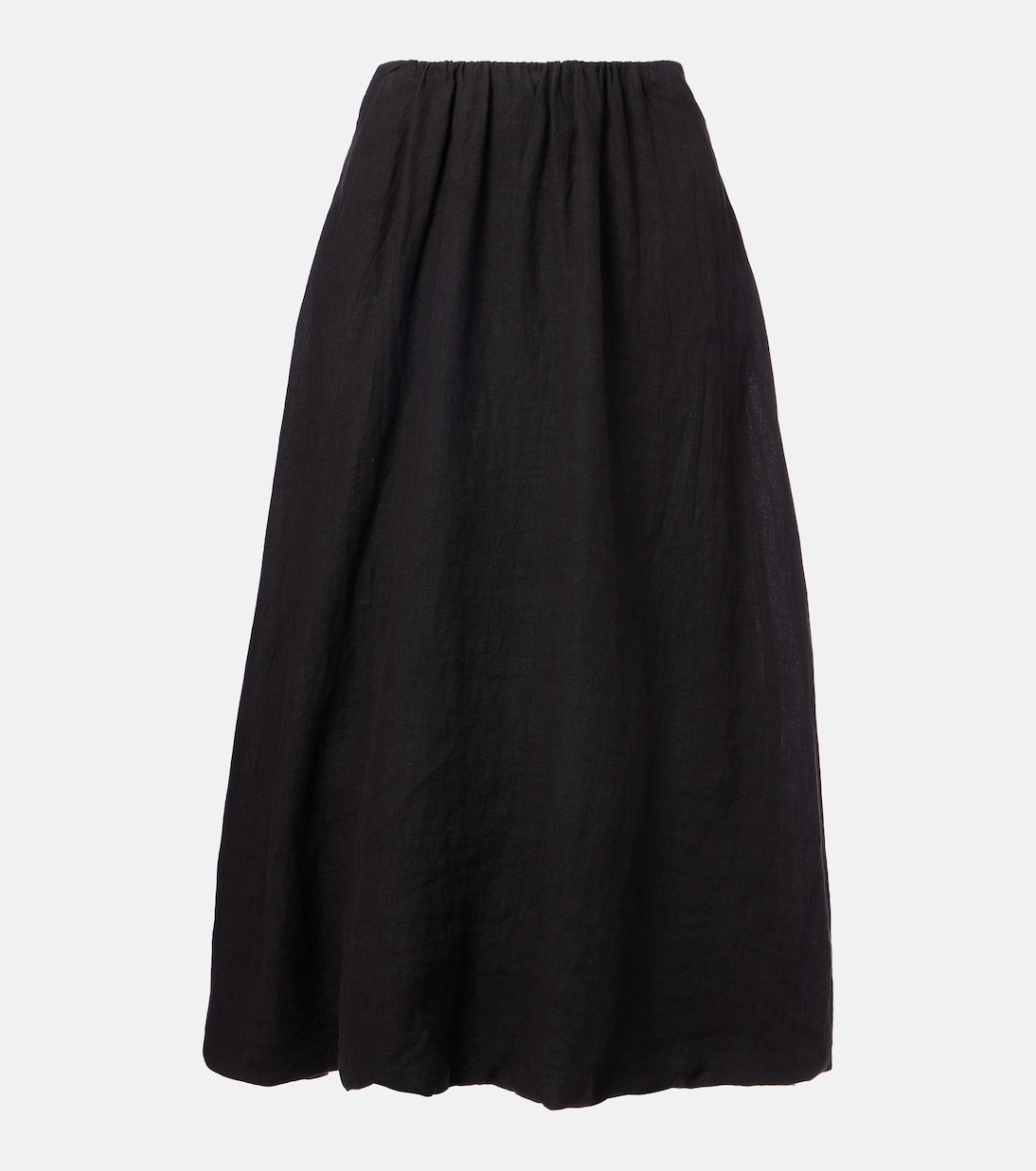 Rachelle linen midi skirt | Velvet