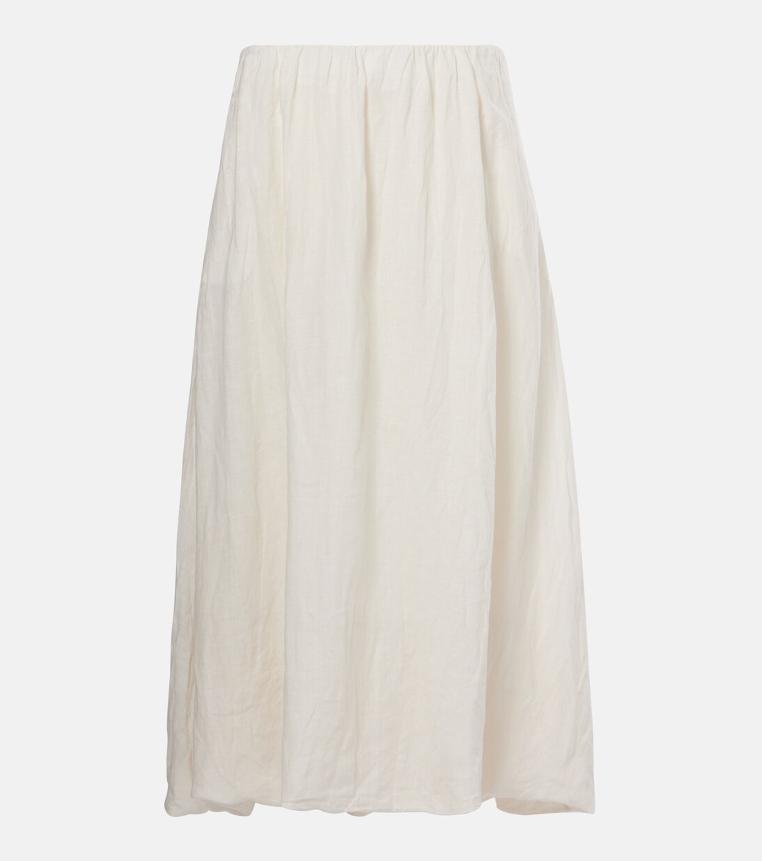 Rachelle linen midi skirt | Velvet