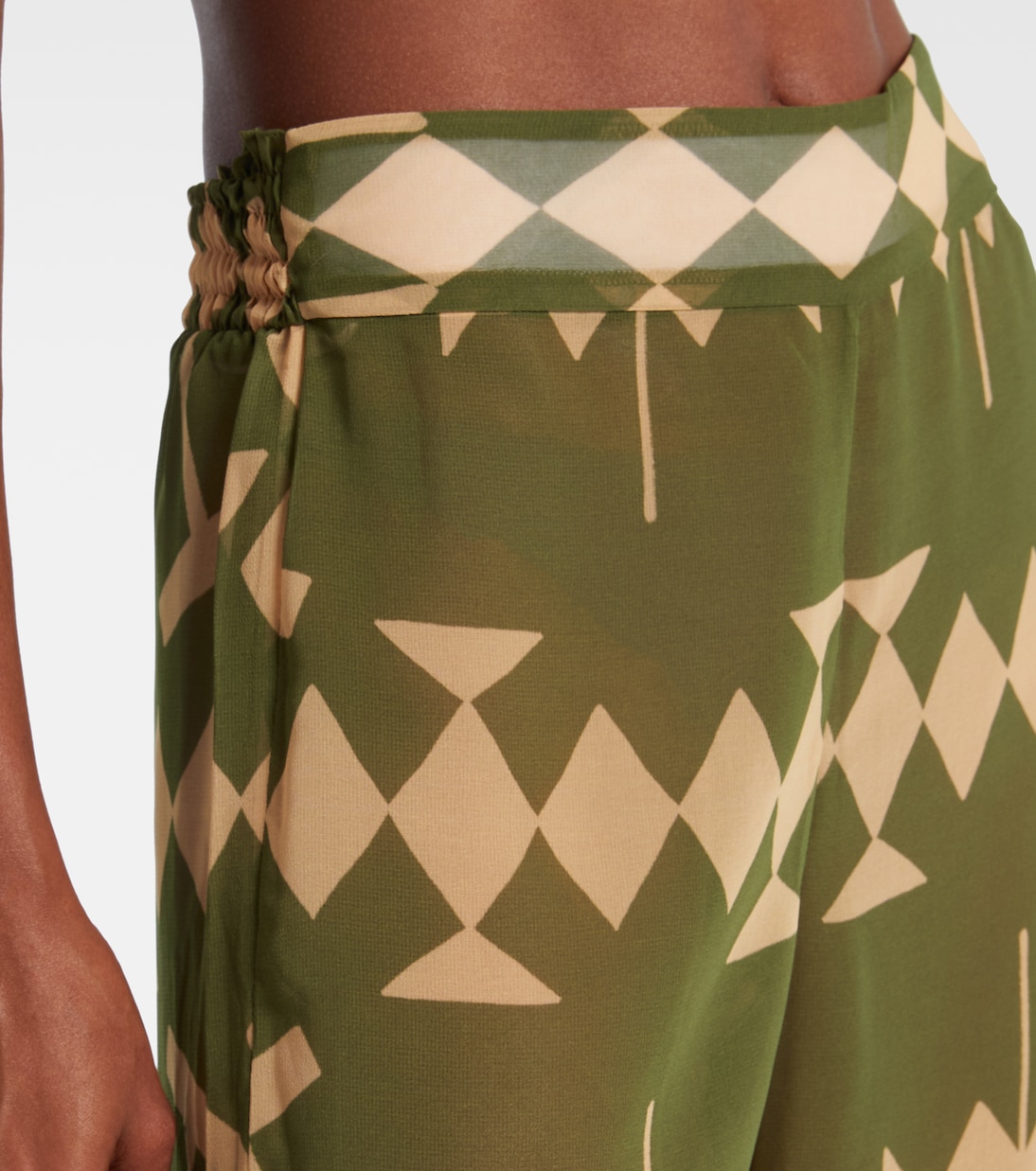 Bedruckte Palazzo-Hose aus Chiffon | Johanna Ortiz