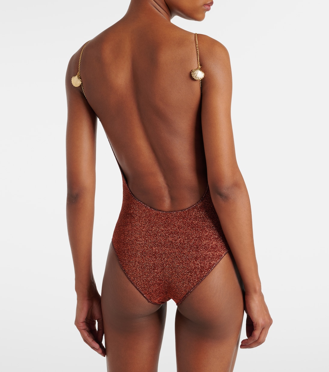 Lumière Shells embellished swimsuit | Oséree