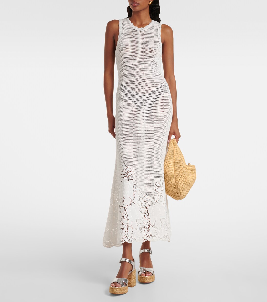 Calakala 85 metallic leather espadrille sandals  | Christian Louboutin