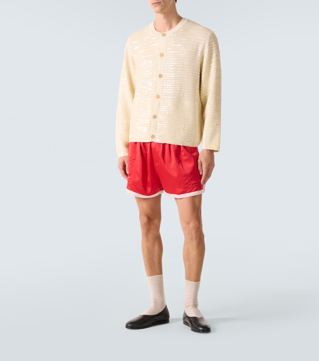 Cardigan Sequin Spotlight aus Wolle mit Pailletten | Bode