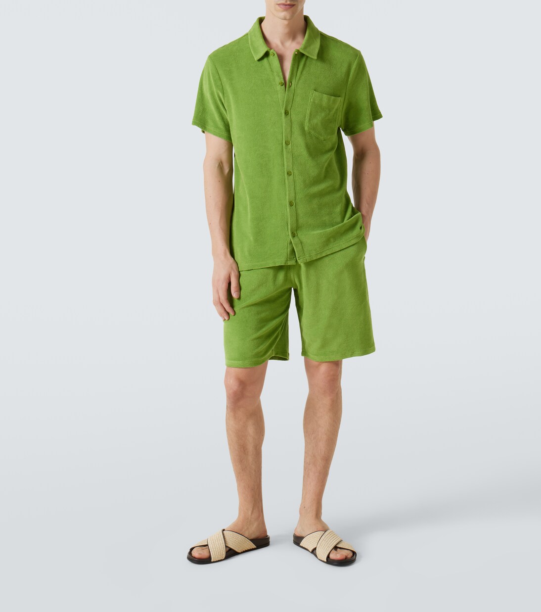 Cotton-blend terry Bermuda shorts | Vilebrequin