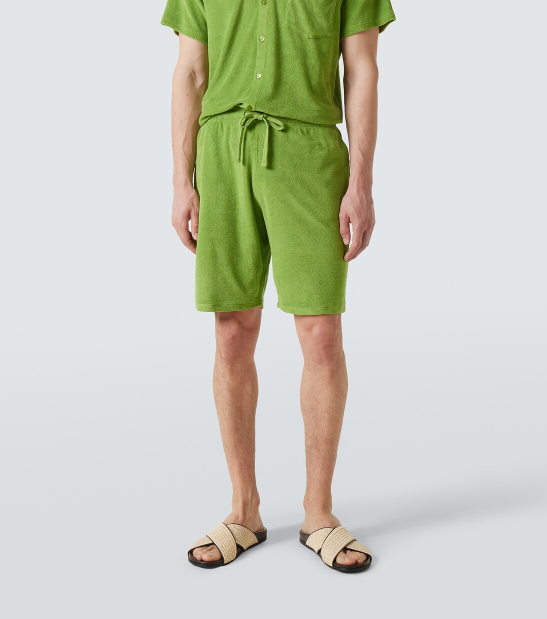 Cotton-blend terry Bermuda shorts | Vilebrequin