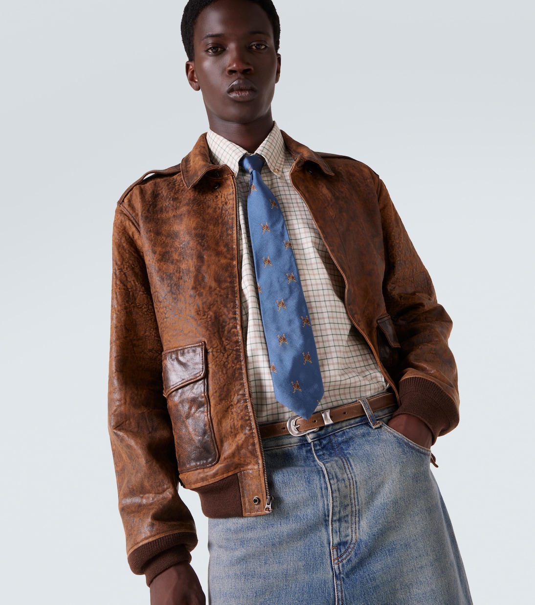 Embroidered silk tie | Polo Ralph Lauren