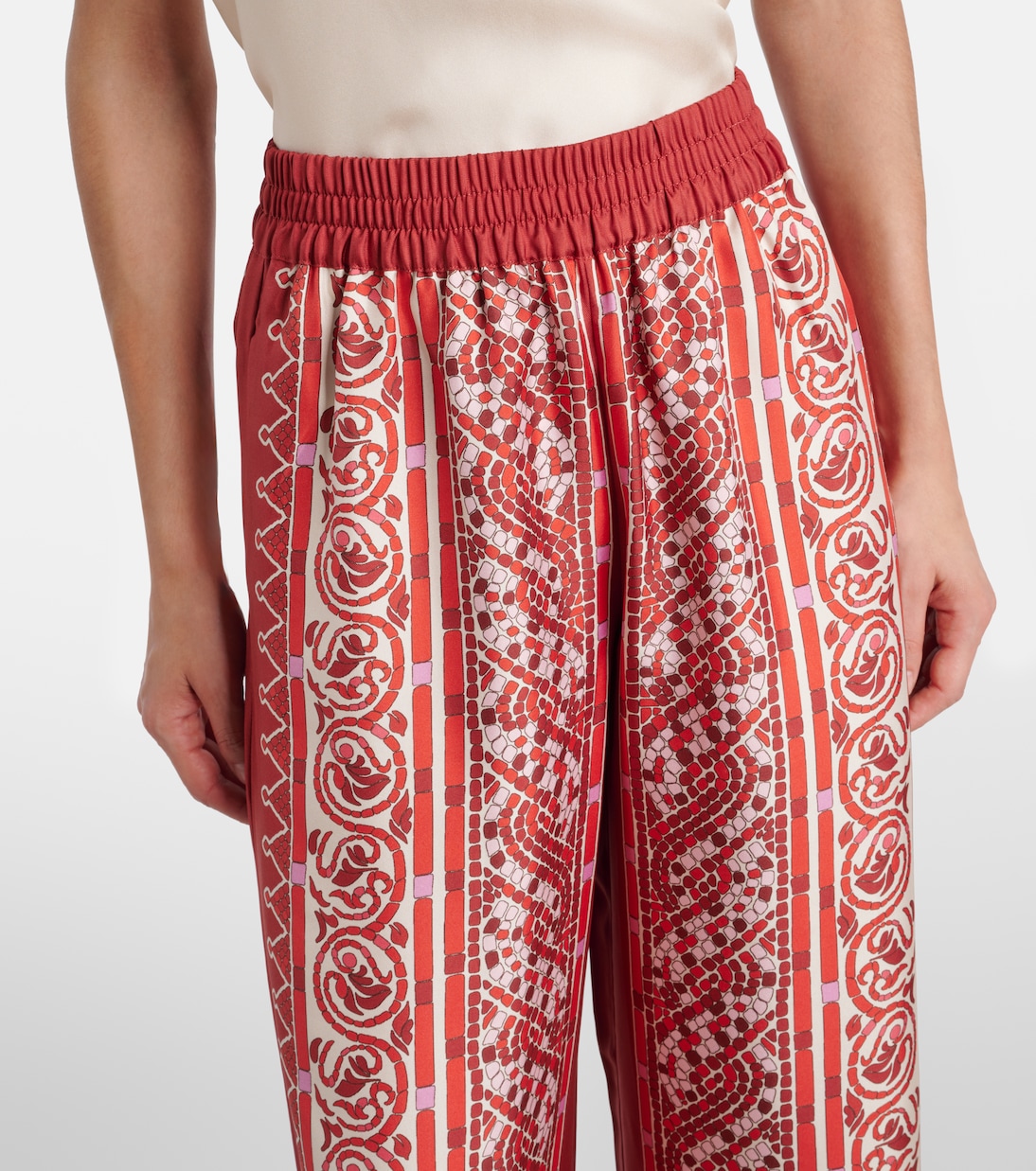 Palazzo-Hose aus Seiden-Twill | La DoubleJ