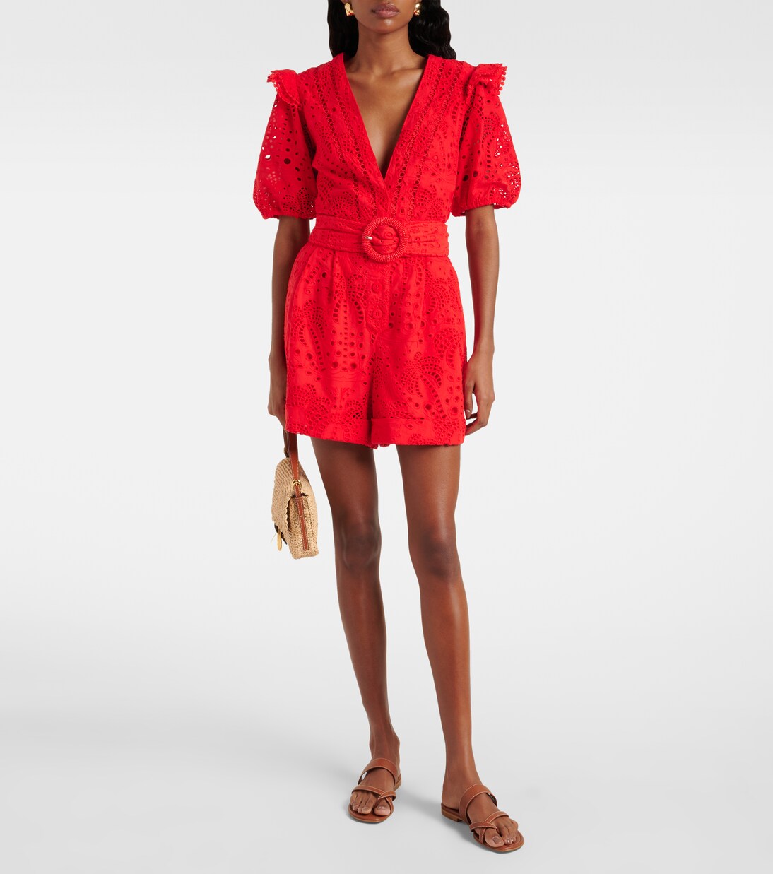 Broderie anglaise cotton romper | Farm Rio