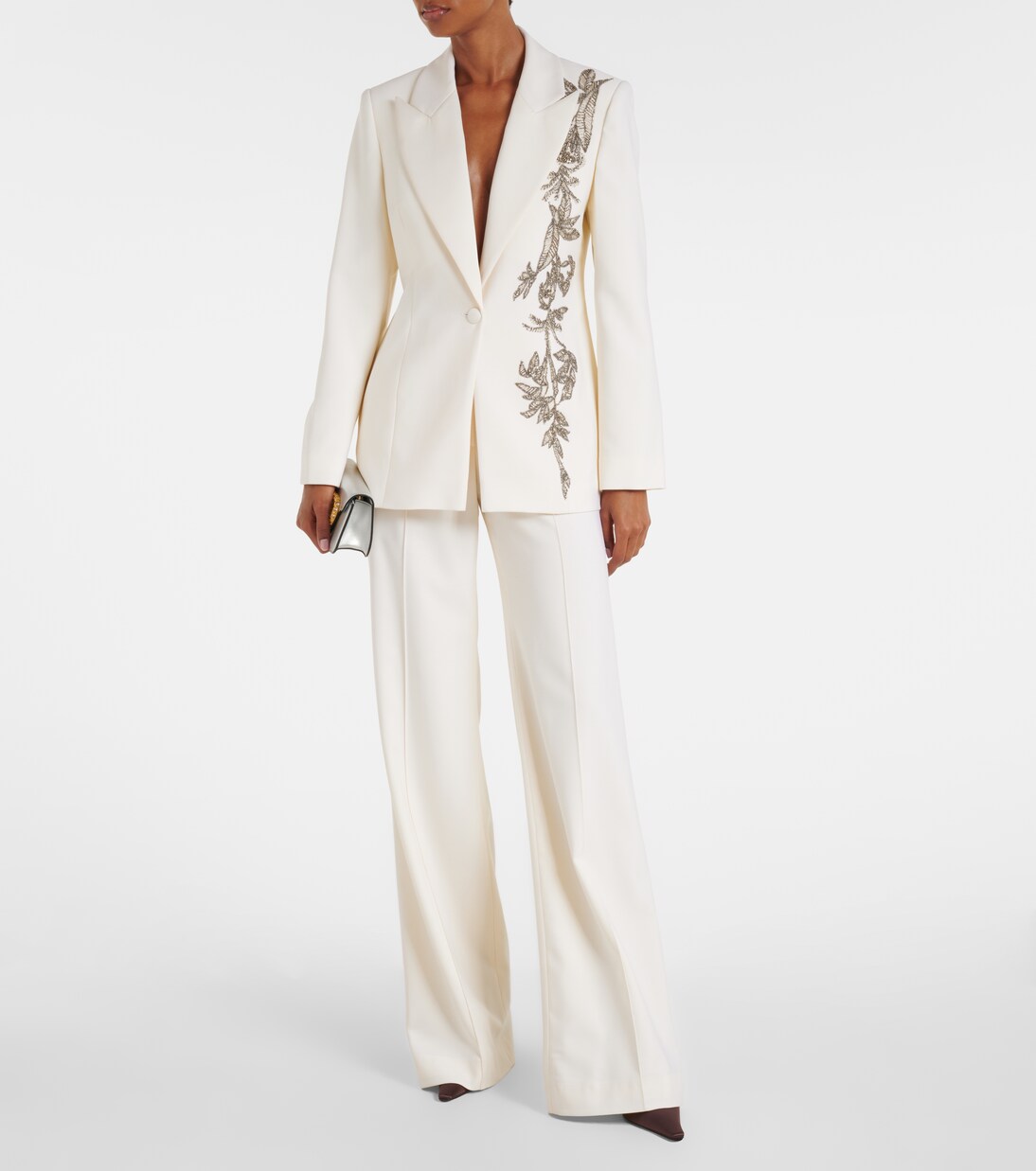 Weite Hose aus einem Wollgemisch | Costarellos