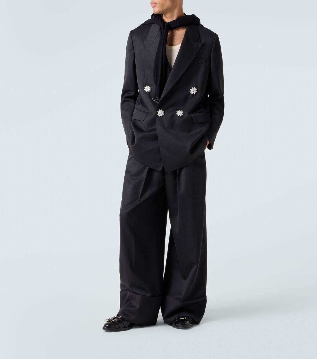 Embellished double-breasted blazer | Simone Rocha