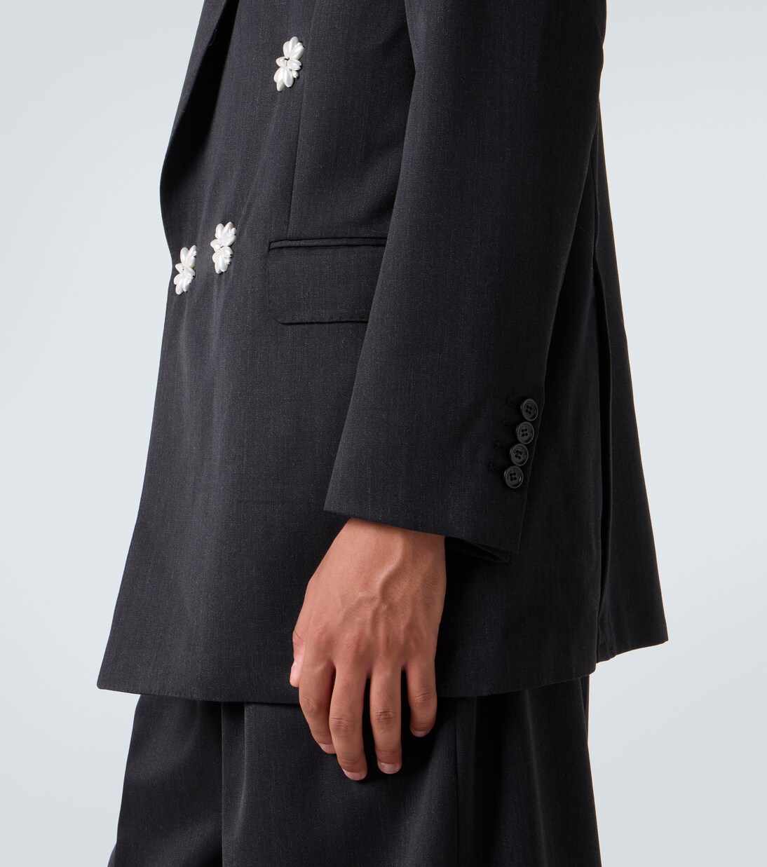 Embellished double-breasted blazer | Simone Rocha