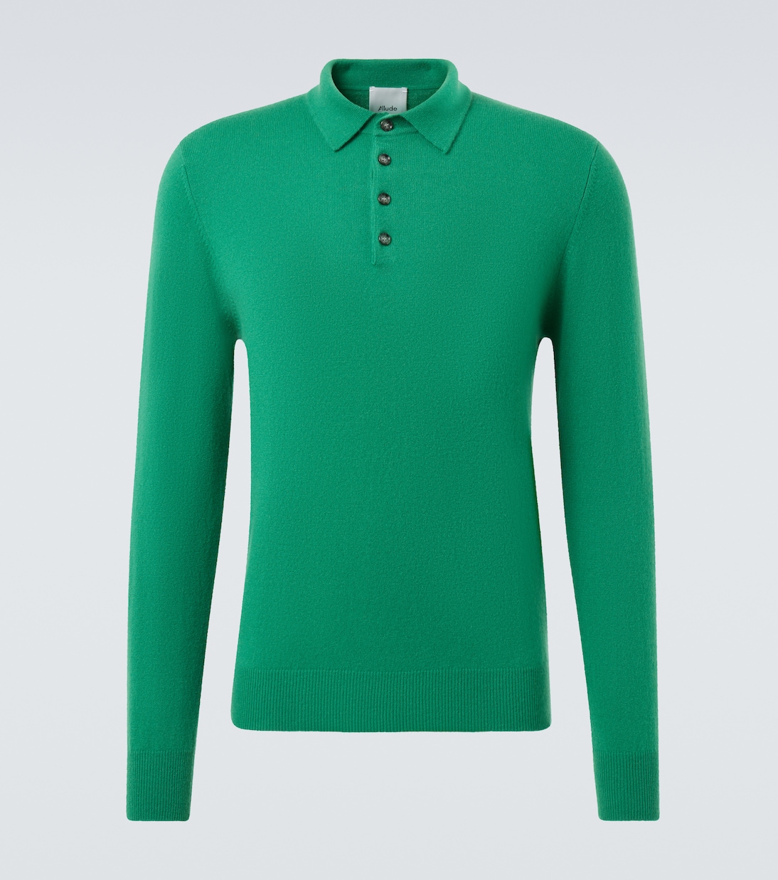 Cashmere polo sweater | Allude
