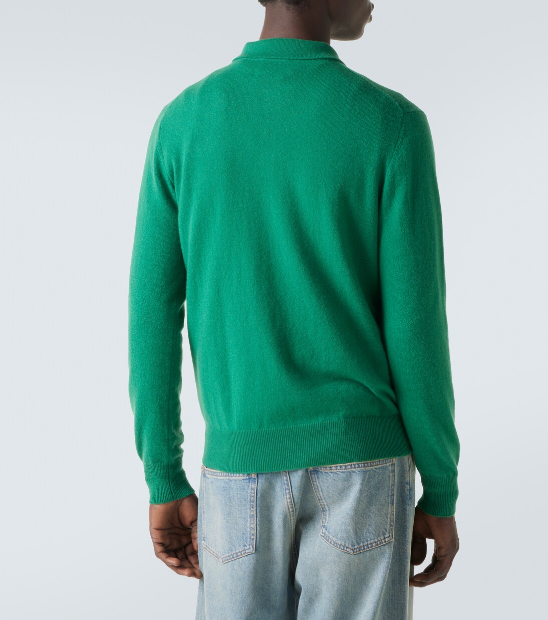 Cashmere polo sweater | Allude