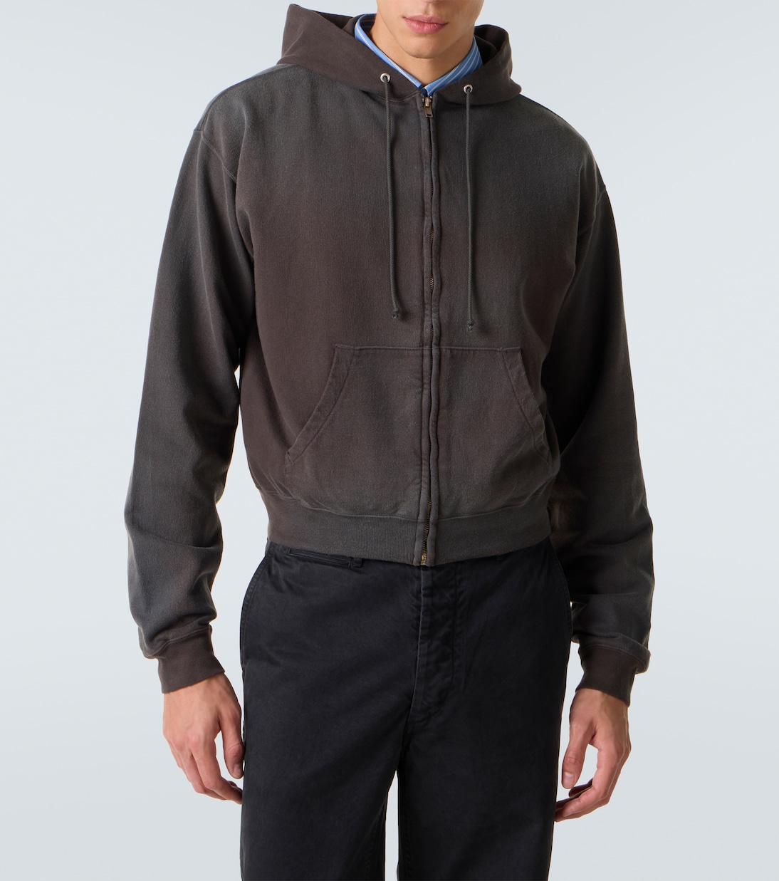 Cotton jersey hoodie | Auralee