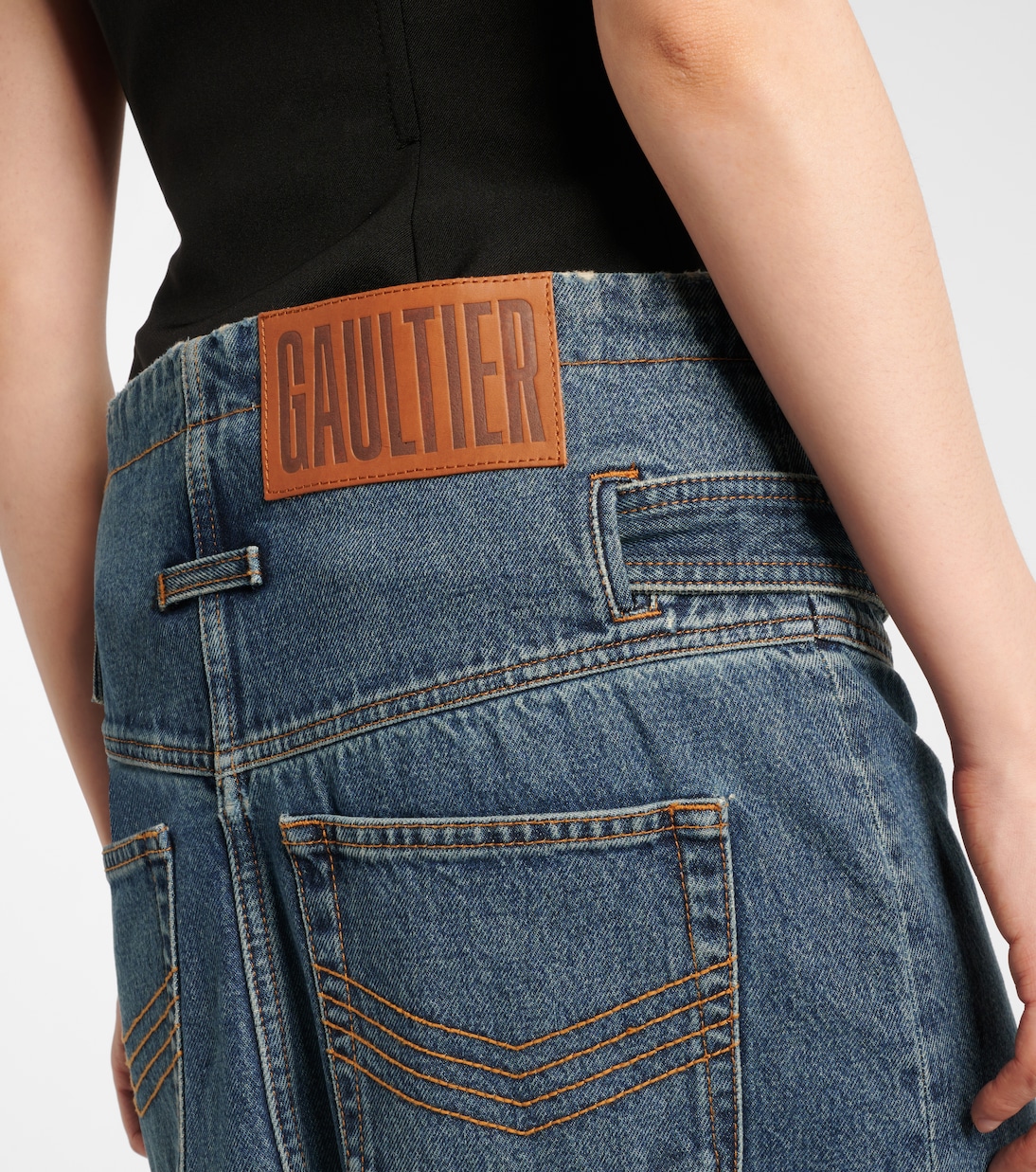 Midirock aus Denim | Jean Paul Gaultier