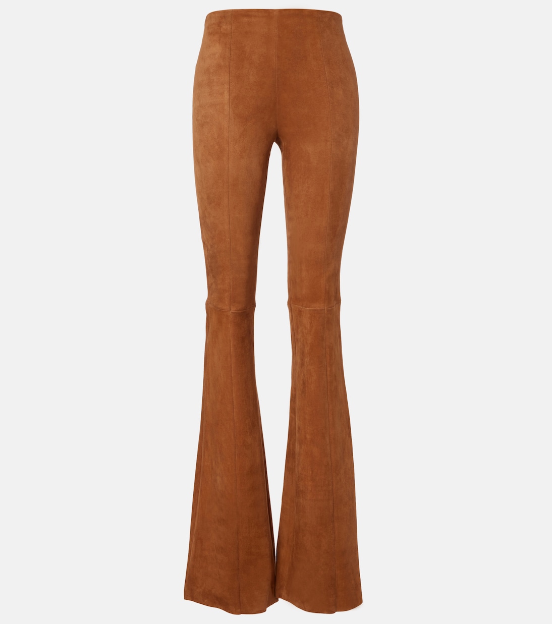 High-Rise-Schlaghose Gégé aus Veloursleder | Stouls