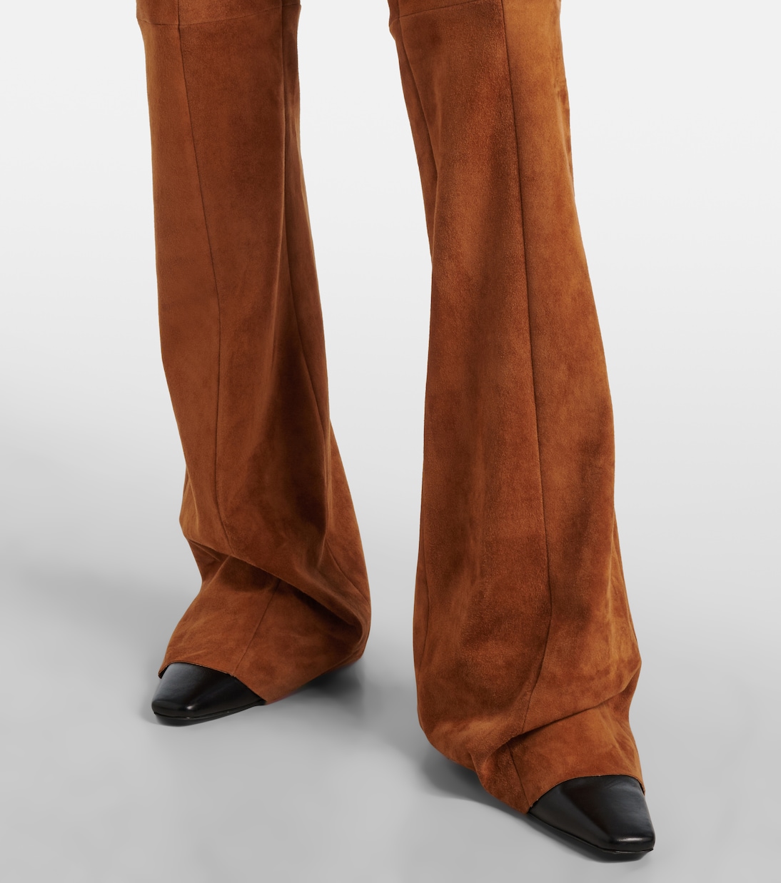 High-Rise-Schlaghose Gégé aus Veloursleder | Stouls